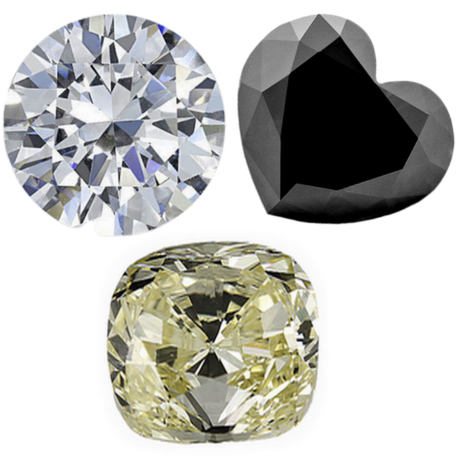 Comparaison entre diamant blanc et diamant noir - Bracelets kern