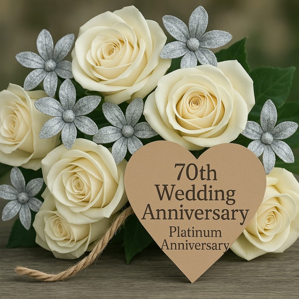 70th Wedding Anniversary – An Elegant Bouquet to Celebrate the Platinum Anniversary with Love and Emotion – Bracelets Kern