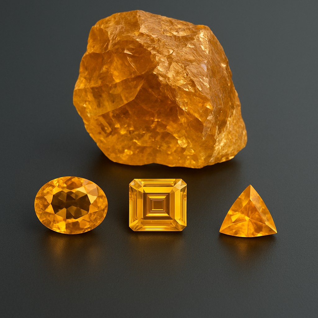Citrine jaune dorée – Pierre de naissance de novembre l Bracelets Kern
