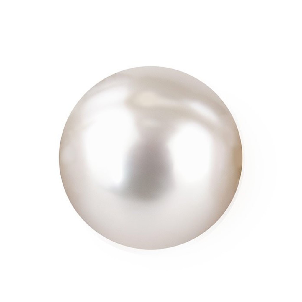 Perle blanche ronde – Pierre de naissance de juin l Bracelets Kern