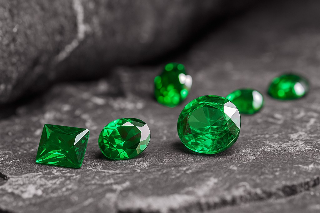Tsavorite taillée – éclat naturel d'une pierre précieuse verte l Bracelets Kern
