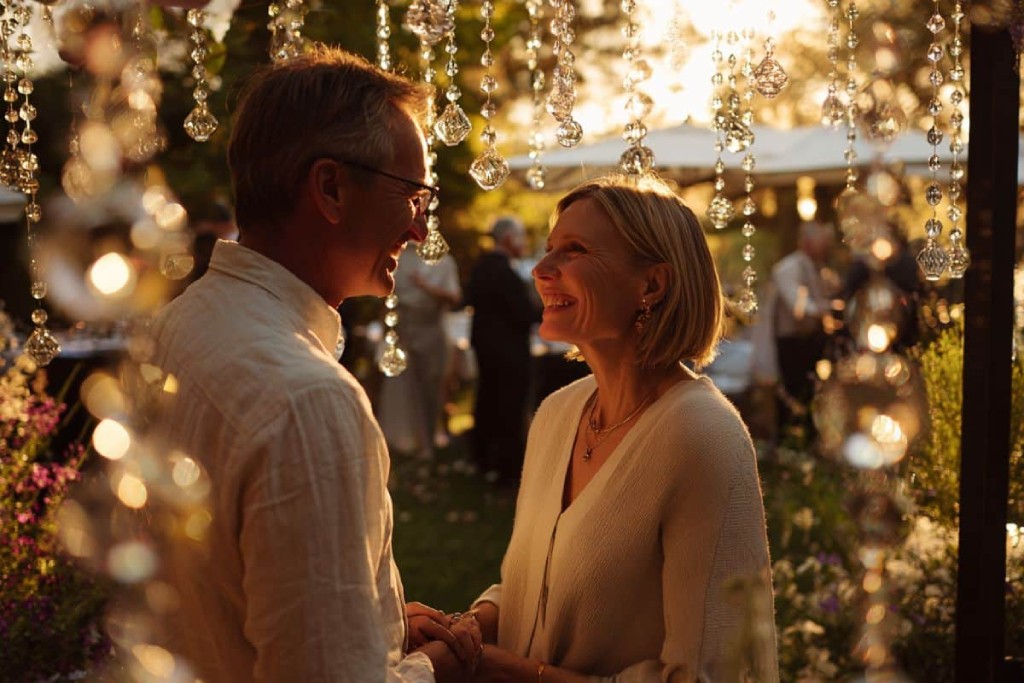 Couple célébrant ses noces de muguet dans une ambiance romantique l Bracelets Kern